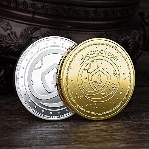 Kovanica pozlaćena srebrna digitalna virtualna kovanica Lucky Coin CryptoCurrency 2021 Limited Edition kovanica