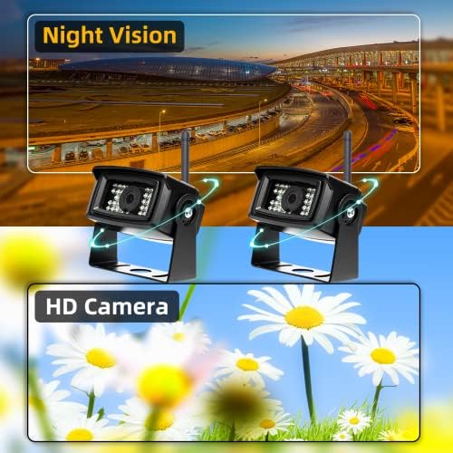 Fhd 1080p komplet bežičnih rezervnih Kamera 7 LCD Monitor sa plavim dugmadima sa pozadinskim osvetljenjem