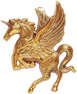 Kridaykraft leteće statua metala za zidni dekor, dekor za dnevne sobe, leteći anđeoski konjski statuu Pegasus