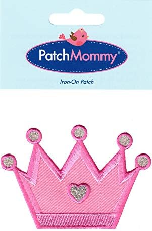 Patchmommy Princess Crown Platch, glačalo na / šivati ​​- Appliques za djecu za djecu