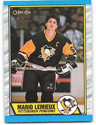 1989-90 O-pee-chee 1 Mario Lemieux Pittsburgh Penguins NHL hokejaška karta Nm-MT