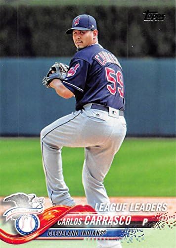 2018 TOPPS 78 Carlos Carrasco Cleveland Indijanci Baseball Card