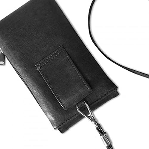 Oklahoma Amerika SAD Karta Outline Telefon novčanik torbica Viseće mobilne torbice Crni džep