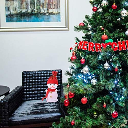 Bestoyard Božićne snjegovičke poklonske torbe za praznične zabave Favori i Xmas Dekoracije stabla tretira
